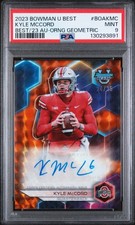 2023 BOWMAN UNIVERSITY BEST BEST OF 2023 AUTOS #BOAKMC KYLE MCCORD 24/25 PSA 9