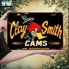2D Flat,1pc Clay Smith Cams Retro Tin Metal Signs Home Décor Vintage Garage Wall