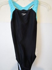 Speedo Swimsuit Girls One Piece Infinity Splice Thick Strap Size 14