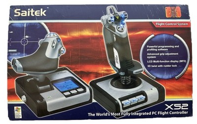 Logitech Saitek X52 Flight System - Black - HOTUS - Brand New - Box Open