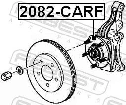 FEBEST 2082-CARF Radnabe vorne für CHRYSLER DODGE PLYMOUTH - Bild 2 von 2