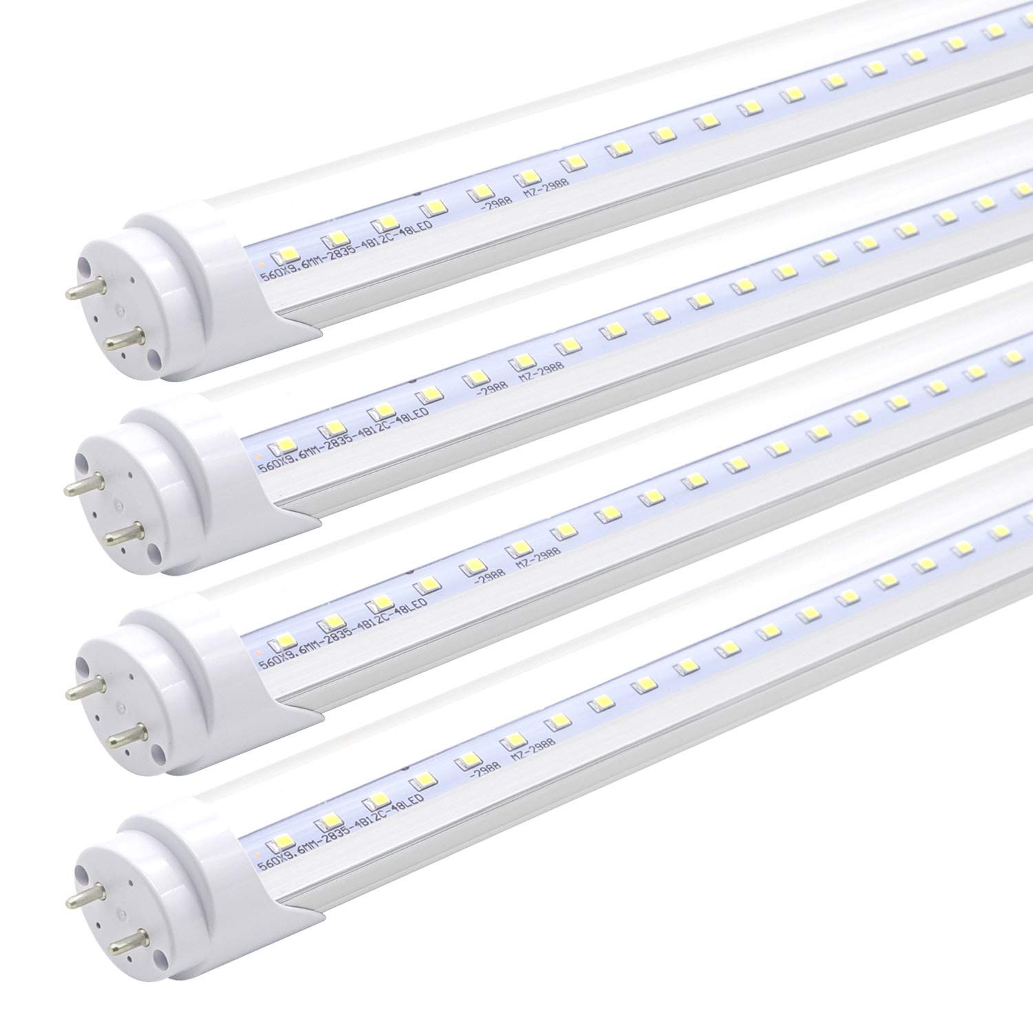 2FT LED Tube Lights, 8W(25W Fluorescent Bulb Replacement) LED Tube Light Fixt...