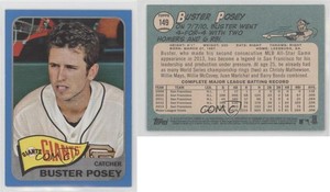 2014 Topps Heritage Blue Border Buster Posey #149