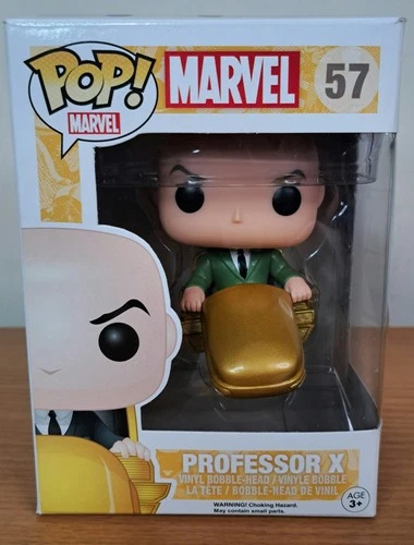 Funko Pop Vinyl Figure Marvel X-Men Professor X 57 + Protector Damaged Box