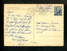 US Postal History Military Army #1283B Card APO #09109 1968 Hahn AB Germany DE