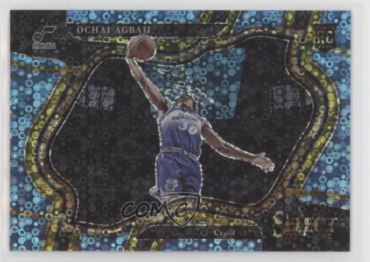 2022 Panini Select Courtside Light Blue Disco Prizm 4/99 Ochai Agbaji #289 14cm