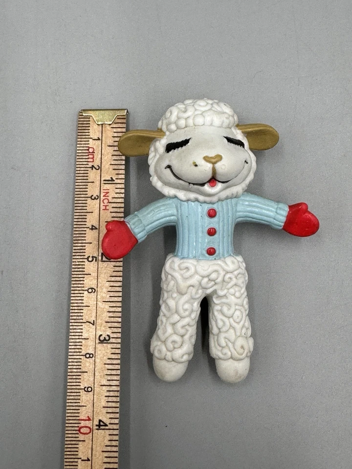 "Estatuilla de vinilo vintage 1993 Lamb Chop 3"" Just Toys Inc LEER DETALLES" Foto 4 de 4