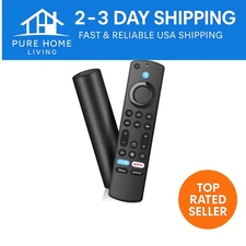 Compact Replacement Remote Control for Fire Stick & Smart TVs – Voice Enabled