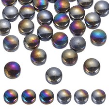 12mm Glass Mosaic Tile, 300g Glass Mosaic Tile Bulk, Iridescent Black