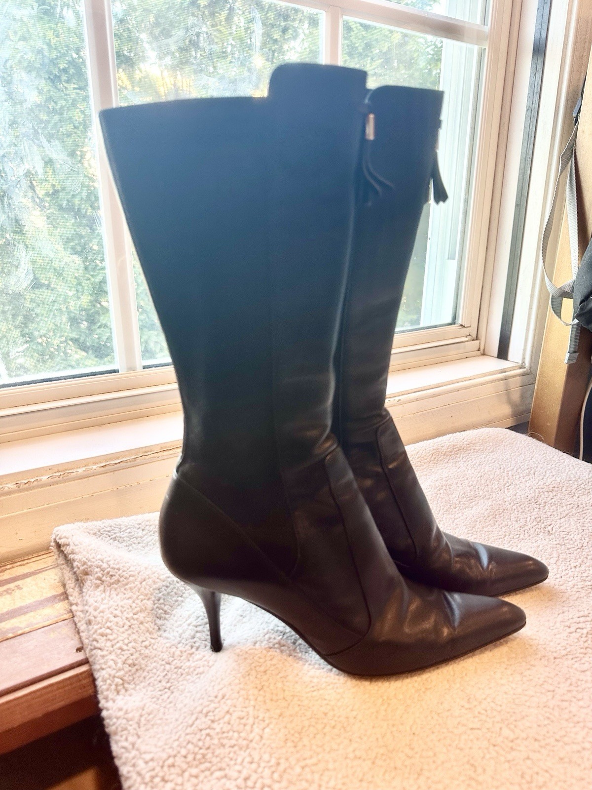 SAINT LAURENT Stivaletti Yves St Laurent "Iris" neri