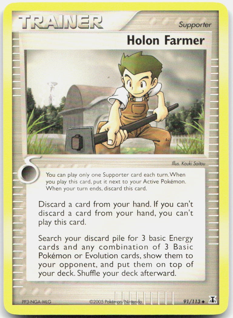 Holon Farmer 91/113 Uncommon Delta Species Pokemon Near Mint