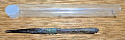 Vintage MACK Sword Striper Paint Touch-up Brush Size 00 Pointed Handle Tip 4-3/8