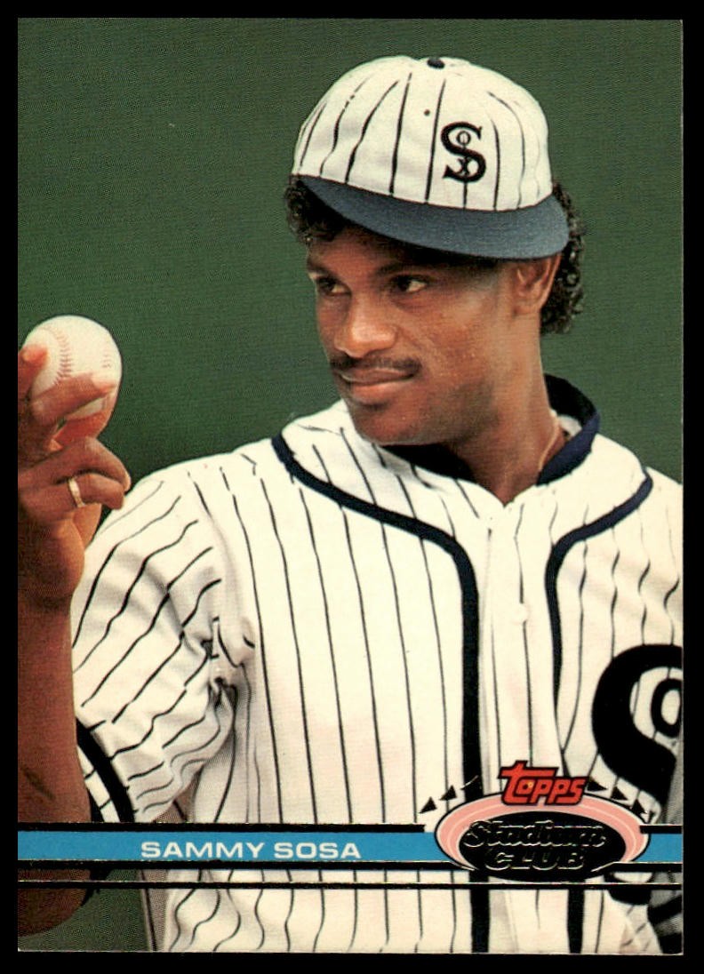 1991 Stadium Club Sammy Sosa #6b 🔥 Chicago White Sox