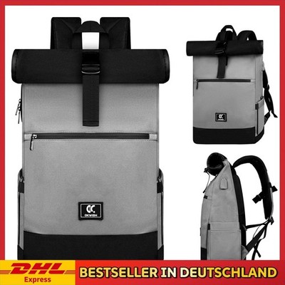 Rolltop Rucksack Wasserdicht Laptop Freizeit Arbeit Uni für Herren & Damen 2026