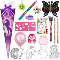 Stylex SchultüTe Einhorn 50 Cm GefüLlt MäDchen ZuckertüTe 6-Eckig Unicorn Pferd