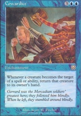 1x Cowardice Heavy Play MTG Magic - Kid Icarus -