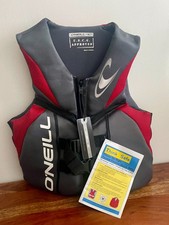 NEW O'NEILL REACTOR USCG LIFE JACKET/VEST GRAY/RED MEN'S ADULT SIZE SMALL