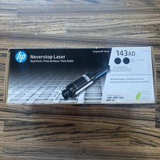HP 143AD W1143AD Genuine Black Toner Cartridge 1001 MFP 1201 1202 TWIN PACK