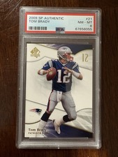 2009 SP Authentic - Tom Brady #21 PSA 8