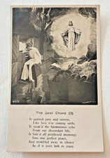 Antique Postcard 1906 Posted Sent 1 cent Stamp Lost Chord Religious Poem Vtg