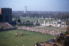 University of Illinois 1954 Homecoming Scoreboard Stadium Stands Color Slide