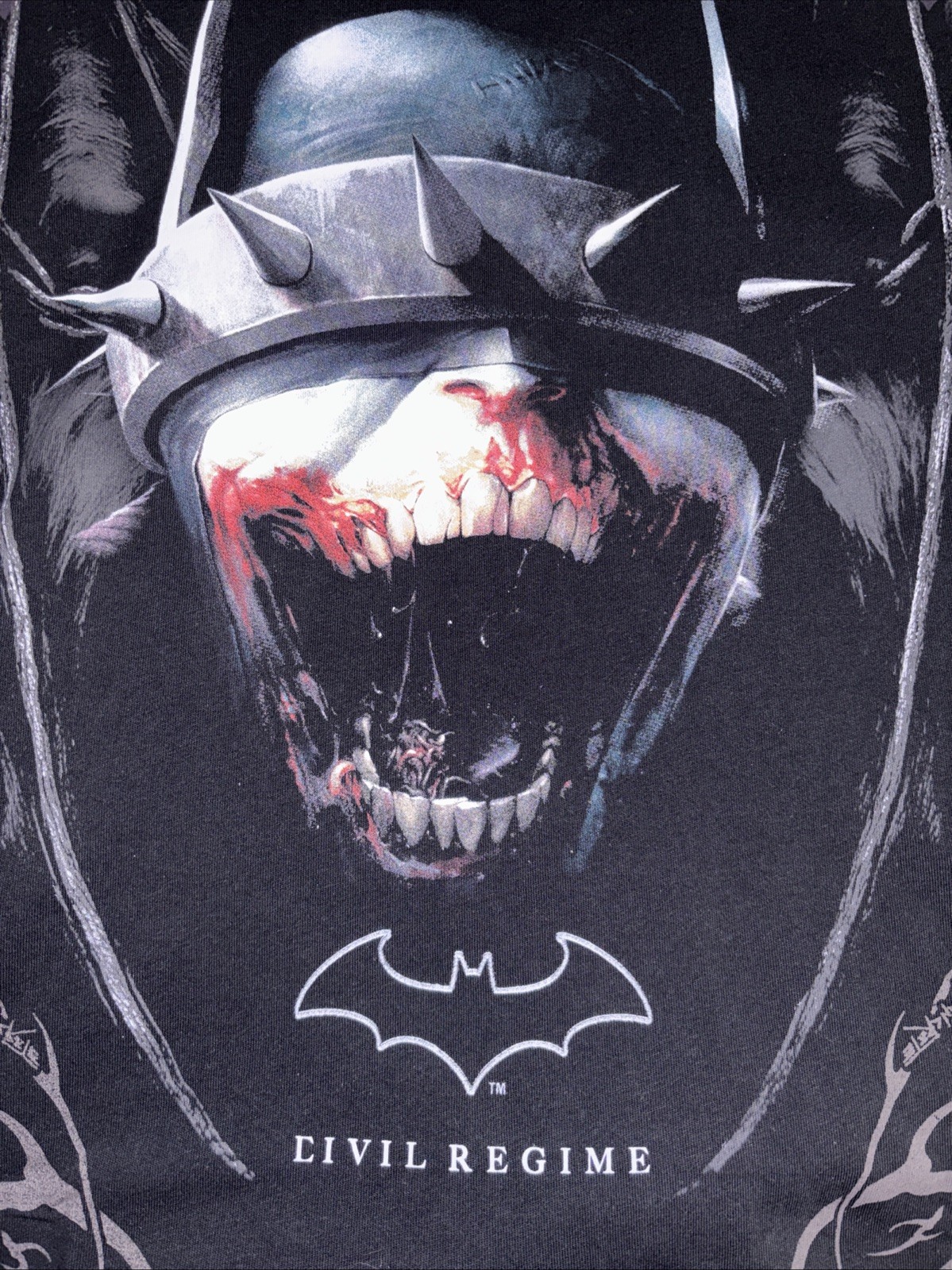 2XL - The Batman Who Laughs x Civil Regime T-Shirt Men’s Black NWT Oversized