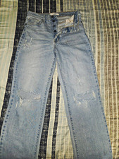 DISCLOSED Womens Light Wash Blue High Rise St...