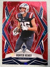 2025 Panini Phoenix Hunter Henry Red Winter Snowflake /399 New England Patriots