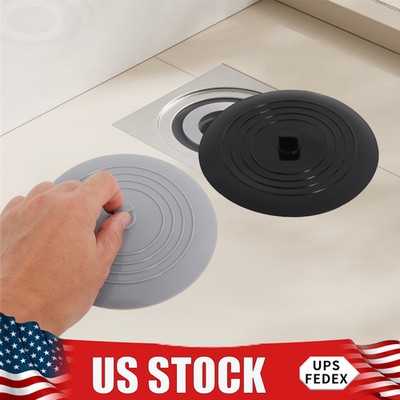 2PCS Silicone Drain Stopper Round Sink Plugs For Bathrooms, Bathtubs, Kitchens