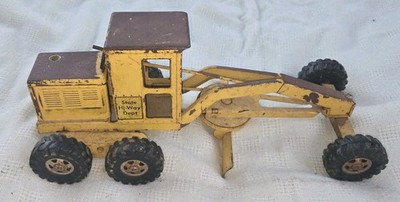 Vintage Tonka Yellow State Hi Way Road Grader As Is Paint Wear