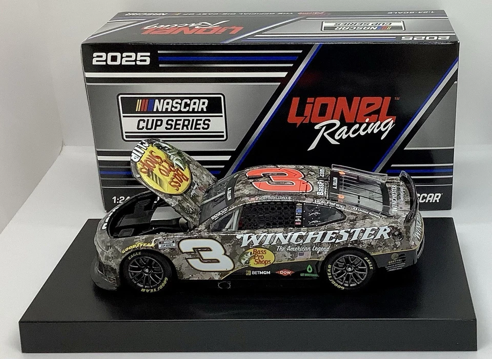 2025 1/24 #3 Austin Dillon “Bass Pro Shops/Winchester”Chevrolet 1 of 504 SD SHIP - Image 3 of 4