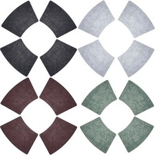 Hochwertige Keil Tischsets Exquisite Fächerform Hitzebeständig Wasserdicht