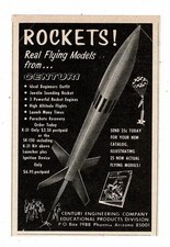 1967 CENTURI Powered Model Rocket Kit K-31 rocketry Vintage Print Ad 1