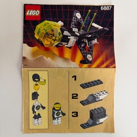 Lego Allied Avenger 6887 Space Blacktron 100% Complete Set 100 Pieces with Box