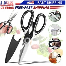 Stainless Steel Kitchen Shears Heavy Duty Scissors for Meat Fish Chicken Bones