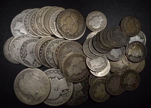 Lot of $10 Face Barber Coinage *Free S/H After 1st Item*