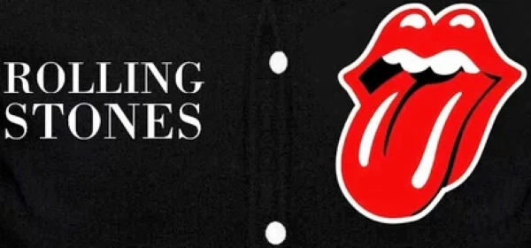 Stones Rolling Black Varsity Jacket  (Not Satin, Not Wool, Not Leather)