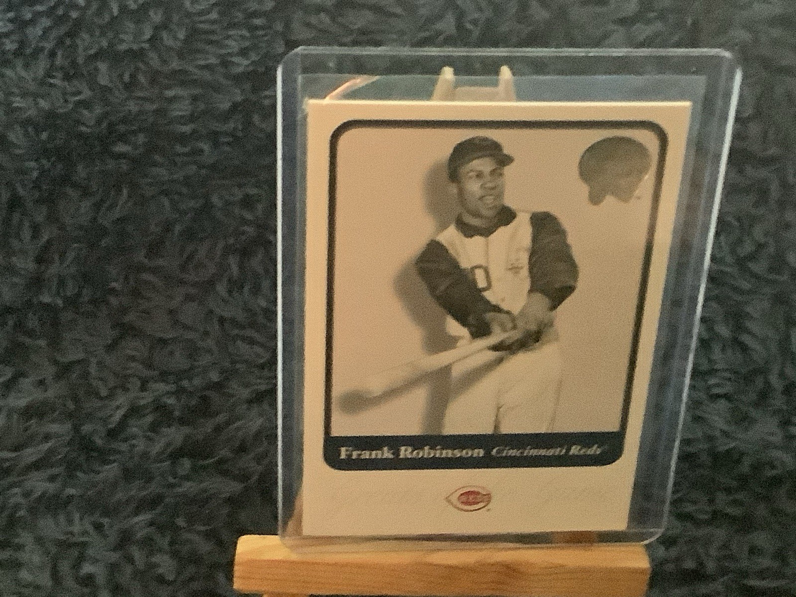 FRANK ROBINSON HOF Cert AUTO & GAME USED JERSEY RELIC! Reds Orioles MVP Lot view 4