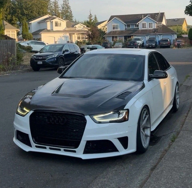 Kit parachoques delantero estilo RS4 completo, para Audi A4/S4 B8.5 2013-2016 con faro antiniebla Foto 3 de 3