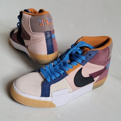 NEW   Nike Zoom Blazer Mid Premium SB Mosaic Pack Dark Wine Sneakers Sz M5.5 W7