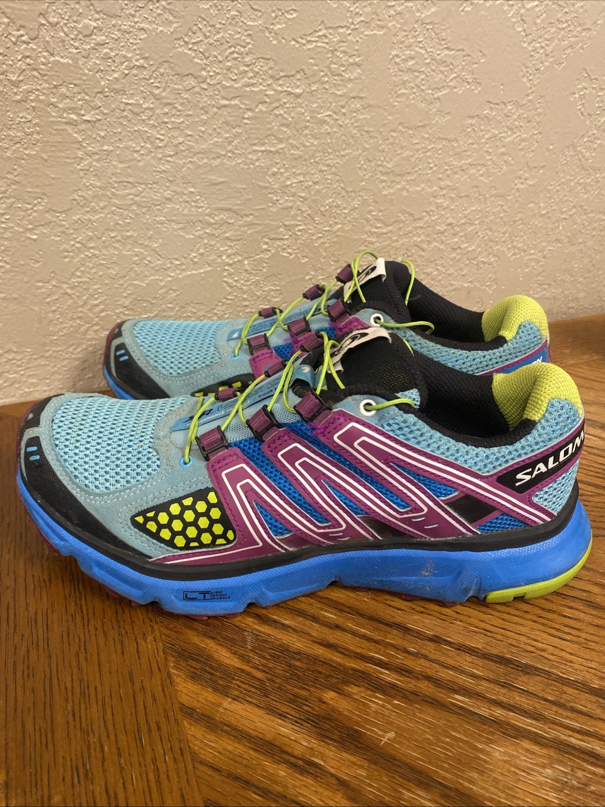 Scarpe SALOMON XR MISSION 1 donna taglia 87 5 BLU trail escursionismo corsa 327035