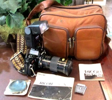 RICOH  XR-S 35mm Camera *KINO PRECISION MACRO LENS*CARRY CASE +