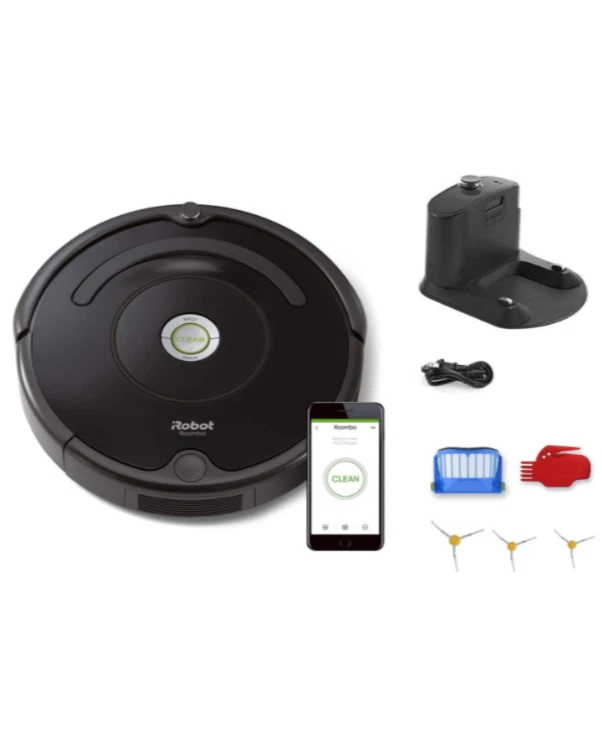 iRobot Roomba 675 Robot Vacuum Bundle - Wi-Fi Connected, Ideal for Pet Hair-USED