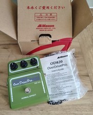 Boxed Maxon OD820 Pro Overdrive Guitar Effects Pedal Klon Japan