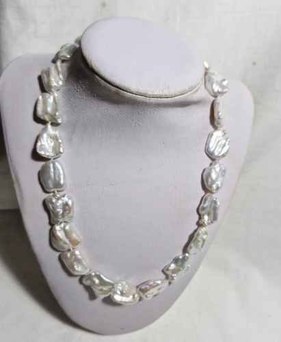 Genuine freshwater Barque 16-20 beads necklace L45cm - Picture 5 of 6