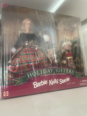 1998 Barbie Holiday Sisters Gift Set Special Edition New In Box