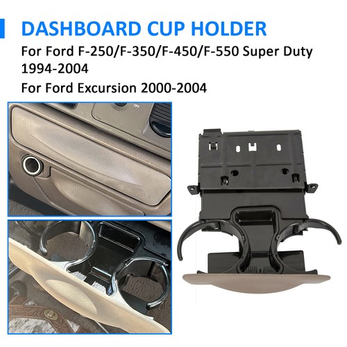 For 1999-2004 Ford Super Duty F250 F350 F450 F550 Dash Cup Holder Parchment Tan - Picture 7 of 19