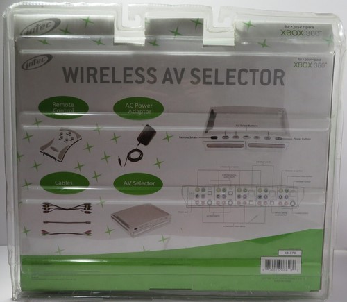 RARE NEW Intec Wireless A/V Selector & Storage for Xbox 360 SEALED - Picture 5 of 9