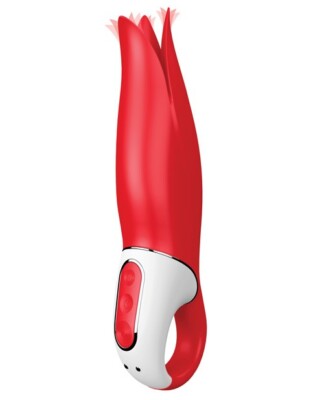 Satisfyer Ultimately Pleasurable Vibes Power Flower Red Vibrator, New
