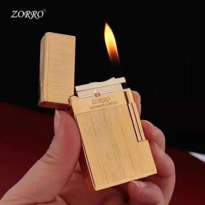 ZORRO 612 Side Wheel Sound Kerosene Lighter Creative Retro Color